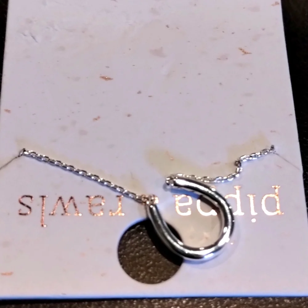 Silver Necklace Horseshoe Cubic Zirconia Lucky Horses Pippa & Rawls NWT - Picture 5 of 14